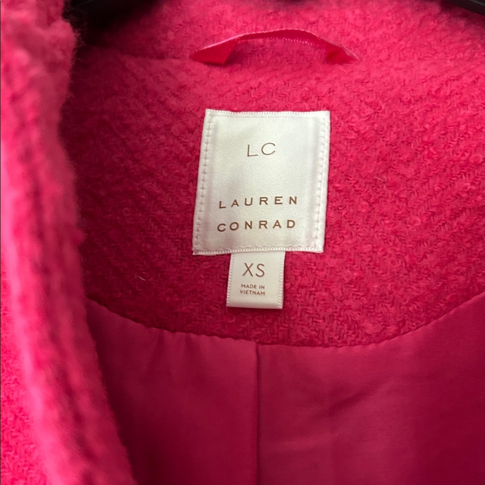 LC Lauren Conrad Fuchsia Coat - Picture 2 of 2